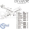 Ideal Standard Ceraplus 2 Exposed Bar Shower Mixer Spares